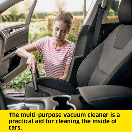 Karcher WD 2 Plus Wet & Dry Vacuum Cleaner - 1000W, 12L Tank