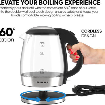 Nikai Electric Glass Kettle NK303G