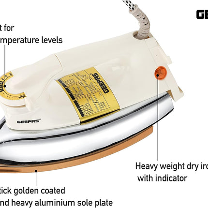 Geepas Automatic Heavy Weight Dry Iron GDI23011