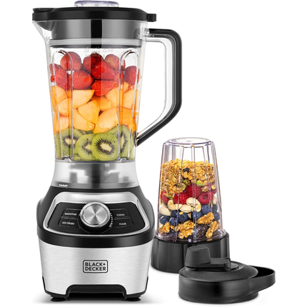 Black+Decker High-Speed Blender 1200W - 1.85L Jar with Travel Cup