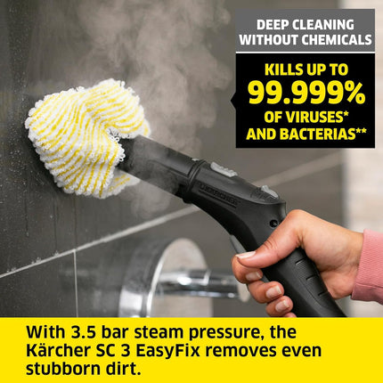 Karcher SC 3 EasyFix Steam Cleaner 1900W Fast Heat-Up