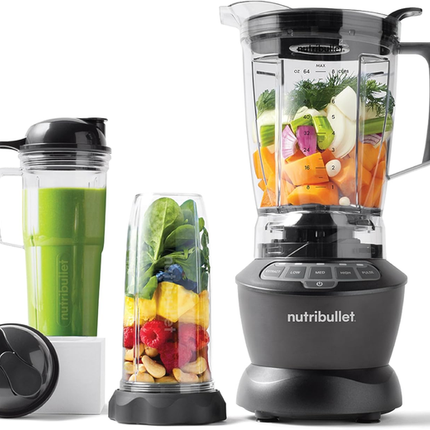 NutriBullet Full Size Blender Combo 1200W - Dark Grey with 9-Piece Set