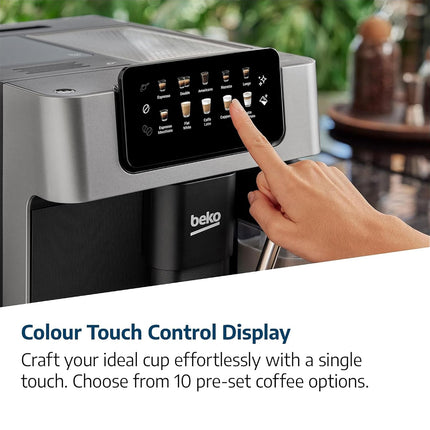Beko Caffe Experto CEG7304X Bean to Cup Fully Automatic Espresso Machine, Integrated Milk Jug