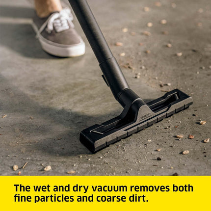 Karcher WD 2 Plus Wet & Dry Vacuum Cleaner - 1000W, 12L Tank