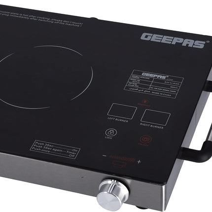 Geepas GIC6131S Double Burner Infrared Cooker
