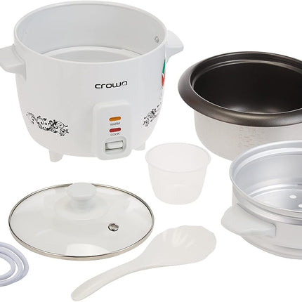Crownline Rice Cooker with Steamer RC-168