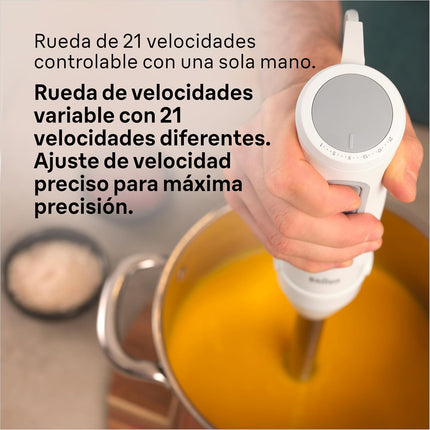 Braun MultiQuick 5 Hand Blender, 1000 Watts, PowerBell VPlus MQ50001M