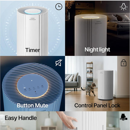 COWAY Airmega 350 True HEPA purifier Ultra Quiet Removes 99.99% AP2524B