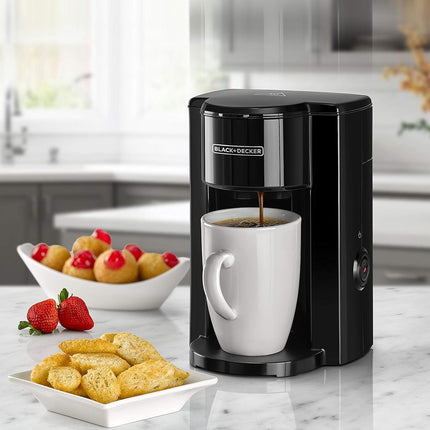 Black+Decker Coffee Maker DCM25N-B5 125ml Water Tank Compact Coffee Machine