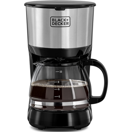 Black+Decker DCM750S-B5 10-Cup Coffee Maker - 750W with Glass Carafe