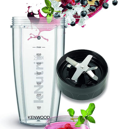 Kenwood Personal Blender BSP70 700Ml & 600Ml Tritan Smoothie2Go Bottle And Lid