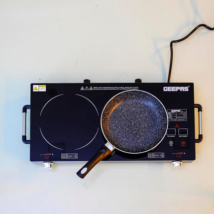 Geepas GIC6131S Double Burner Infrared Cooker