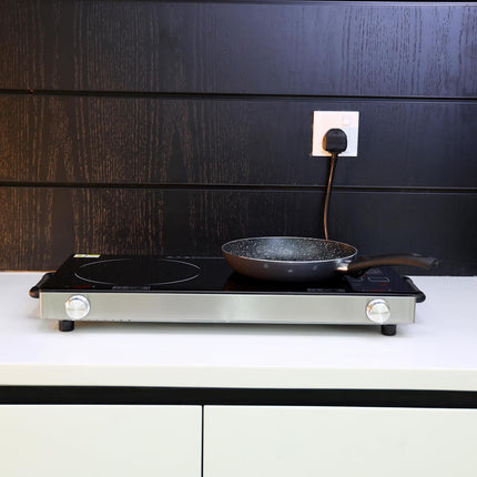 Geepas GIC6131S Double Burner Infrared Cooker