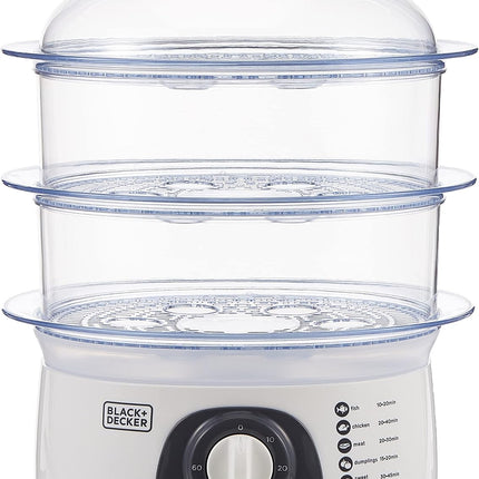 BLACK+DECKER 3-Tier Food Steamer HS6000-B5