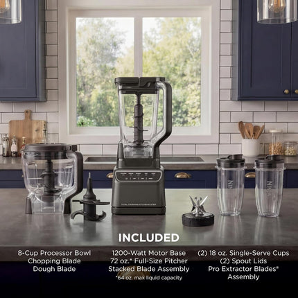 Ninja Total Crushing Kitchen System BR601AMZ 8-cup Food Processor