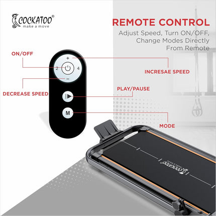Cockatoo WP200 3HP Motorized Treadmill Walking Pad 12km/h Foldable