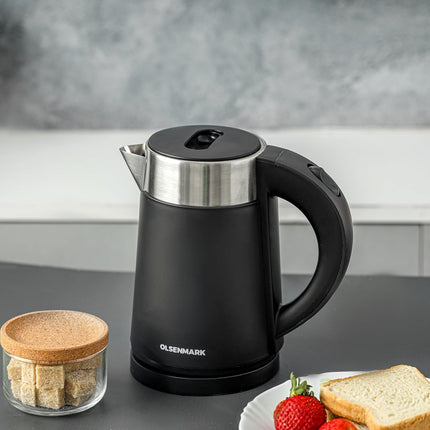 Olsenmark OMK7028 Double Layer Electric Kettle, 1.0L, 800W