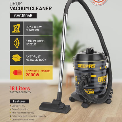 Geepas 2-in-1 Blow and Dry Vacuum Cleaner GVC19045