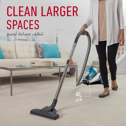 Hoover Power 7 Canister Vacuum Cleaner HC84-P7A-ME - 2400W, 4L
