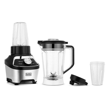 Black+Decker High-Speed Blender 1200W black and silver design