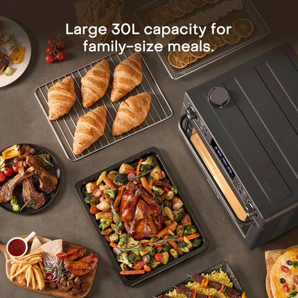 Nutricook Baker's Oven NC-AFTO330K 12-in-1 Air Fryer Toaster Oven 30L Steam Infusion