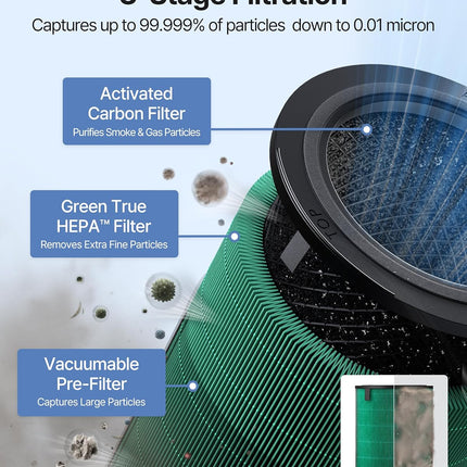 COWAY Airmega 350 True HEPA purifier Ultra Quiet Removes 99.99% AP2524B