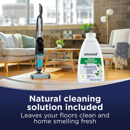 BISSELL CrossWave HF2 HydroSteam technology on hard floor