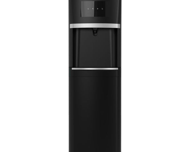 Hitachi HWD-B30000 bottom loading water dispenser, black, front view