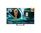 Hisense 75U7Q 75 inch ULED 4K Smart TV with Quantum Dot technology, 144Hz refresh rate, HDR support, AI upscaling, and smooth gaming performance.