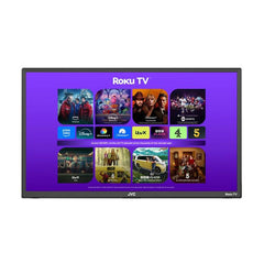 JVC 55CR530 55-inch 4K UHD Smart TV with HDR visuals, smart apps, immersive audio & smooth entertainment experience.