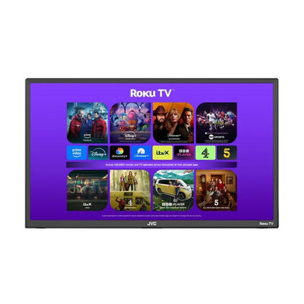 JVC 55CR530 55-inch 4K UHD Smart TV with HDR visuals, smart apps, immersive audio & smooth entertainment experience.