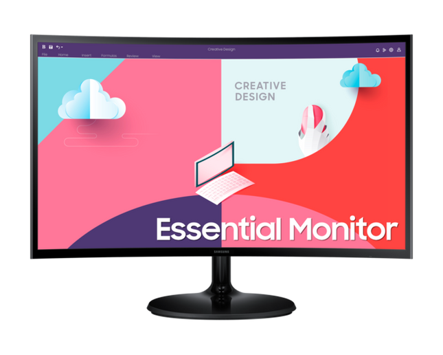 Samsung C360 monitor reference 1; actual used condition and stand may vary