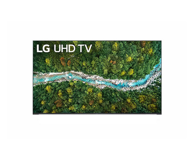LG 60UP8000 60 inch 4K UHD Smart TV with HDR10 Pro, AI ThinQ, Quad Core Processor 4K, vivid colors and smooth streaming performance.