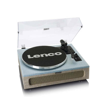 Lenco Bluetooth Turntable, Integrated Speakers 40 Watt RMS, RCA Out and AUX-in LS-440BUBG