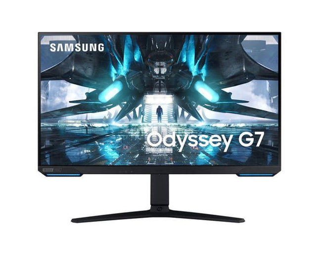 Same-design Samsung Odyssey G7 28-inch monitor reference 1; actual used condition and stand may vary