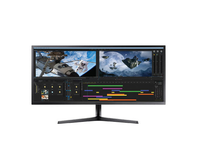 Samsung 34 Inch Ultra WQHD 75Hz Ultrawide Monitor LS34J550 reference front view