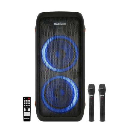 Mediacom MCI 727+ Heavy-Bass Bluetooth Party Speaker with 2 Wireless Microphones