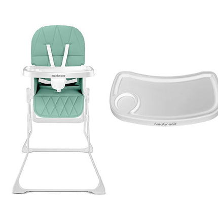 Neobreez CRIS Premium Baby High Chair Lightweight Foldable Adjustable Tray 5 Point Harness