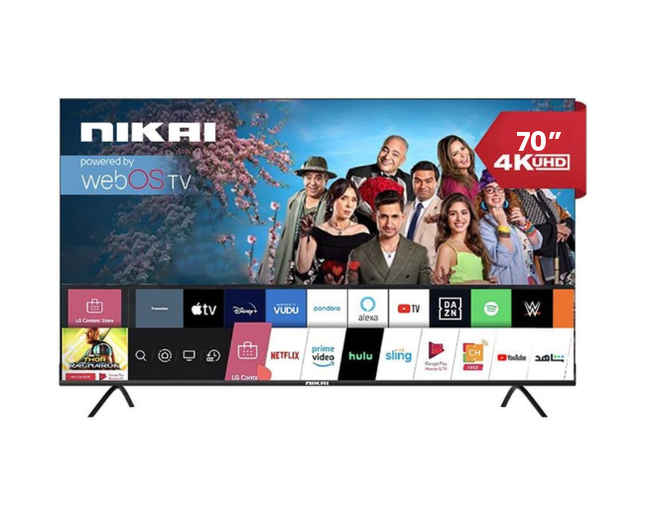 Nikai 70 Inch Platinum Series 4K UHD webOS Smart TV NIK70MEU4STN1