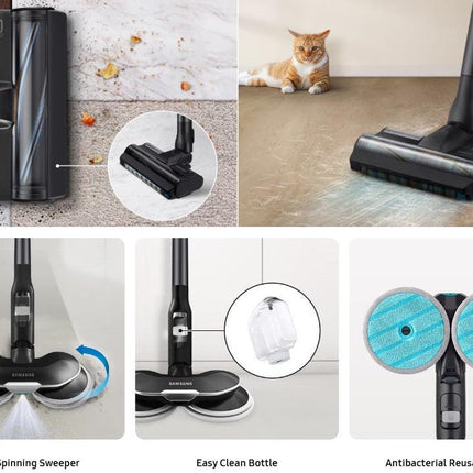 Samsung Bespoke Jet Complete Extra Cordless Stick Vacuum Cleaner 210W Suction Power
