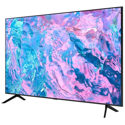 Samsung 43 inch CU7000 slim design modern home setup