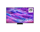 Samsung 55QN80F 55 inch Neo QLED 4K Smart TV with Mini LED, 120Hz refresh rate, AI upscaling, Quantum HDR, Dolby Atmos, and Tizen OS.