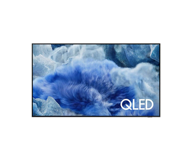 Samsung 55Q8F 55-inch QLED 4K Smart TV with Quantum HDR, 144Hz refresh rate, vivid colors, immersive audio & sleek premium design.