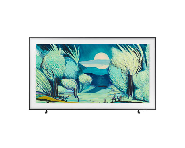 Samsung 65LS03F 65 inch The Frame QLED 4K Smart TV with Art Mode, Quantum HDR, matte display, customizable bezel, and gallery-like design.