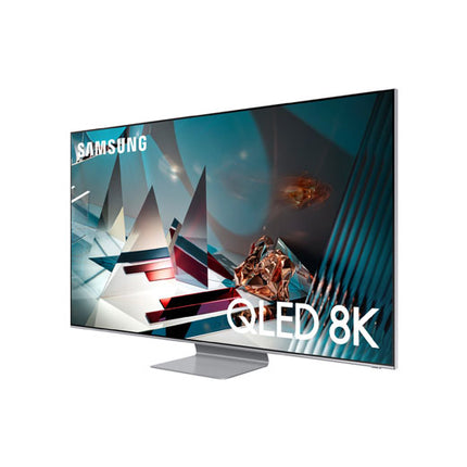 Samsung 65Q800T 8K UHD QLED Display with AI Upscaling for Enhanced Clarity of Lower Resolution Content