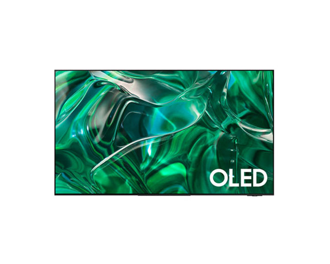 Samsung 77S95C 77 inch OLED 4K Smart TV with 144Hz refresh rate, Quantum Dot OLED display, Neural Quantum Processor 4K, Dolby Atmos, and premium gaming features.