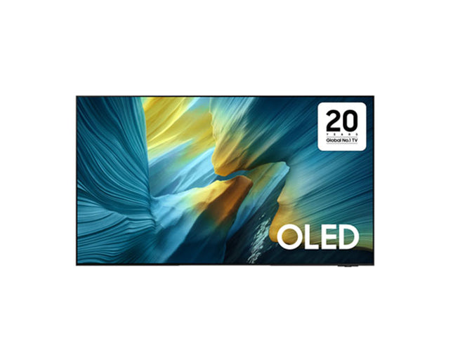 Samsung 83S95F 83 inch 4K OLED Smart TV with Quantum HDR OLED+, 165Hz refresh rate, AI processor and ultra-slim premium design.
