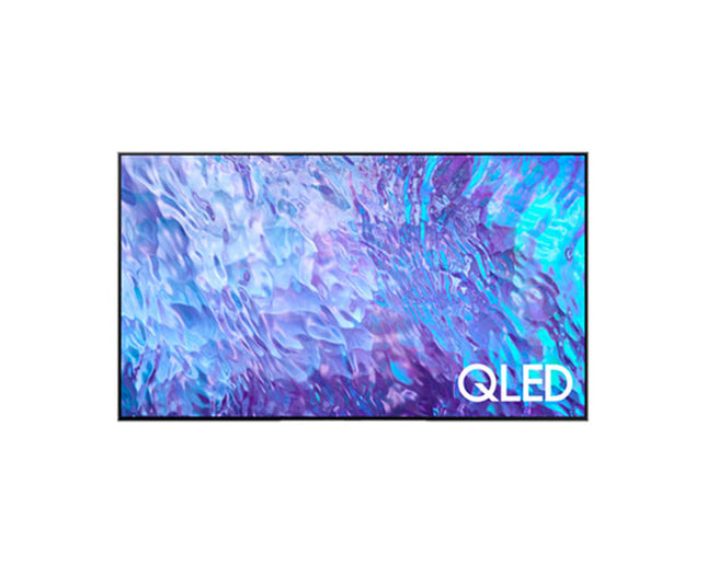 Samsung 85Q80C 85 inch 4K QLED Smart TV with Direct Full Array, Quantum HDR+, 120Hz refresh rate, AI upscaling and immersive sound.