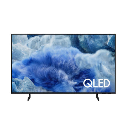 Samsung 85Q8F 85 inch QLED 4K Smart TV with Quantum Dot, HDR10+, 50Hz refresh rate, AI upscaling, and smart Tizen OS features.