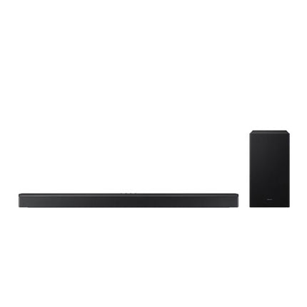 Samsung HW-B760F 5.1ch soundbar with Dolby Audio, wireless subwoofer, rear speakers & powerful surround sound for immersive home theater.